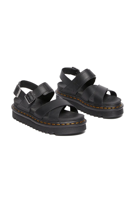 Kožené sandále Dr. Martens Voss II DM31558001 čierna SS25