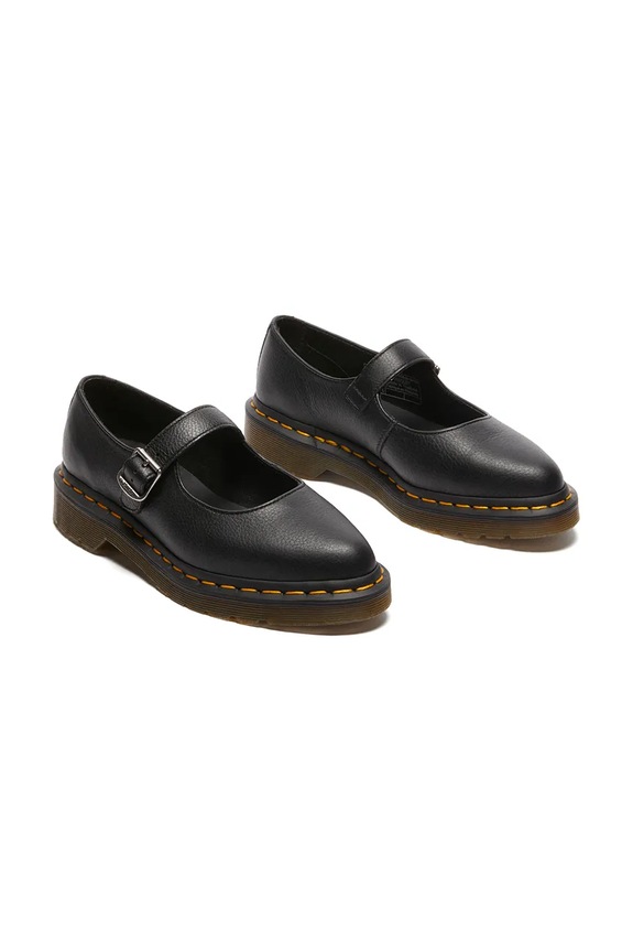 Dr. Martens bőr balerina cipő Elphie MJ Mary Jane DM40685001 fekete SS25