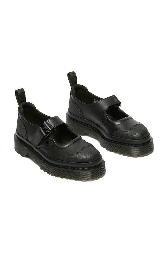 Dr. Martens pantofi de piele Indica II Bex Tech Mary Jane DM41015002 negru SS25