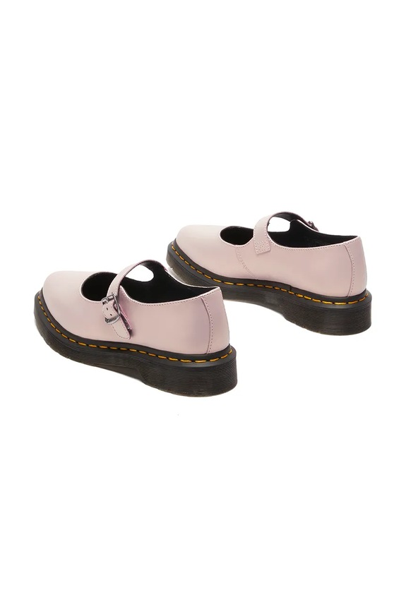 Usnjene balerinke Dr. Martens Elphie MJ Mary Jane DM41092650 roza