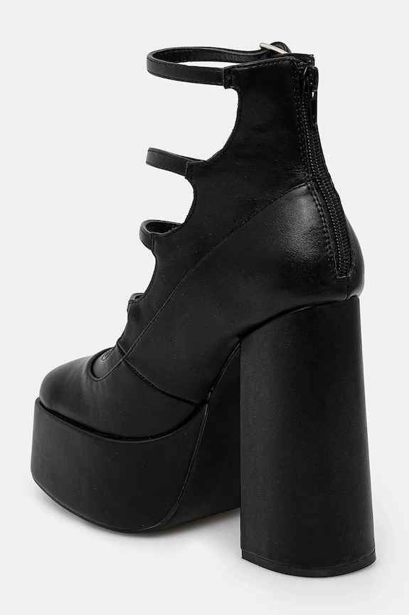 Scarpe Koi Footwear decolletè GURREN BLACK STRAPPY PLATFORM HEELS DBP17 nero