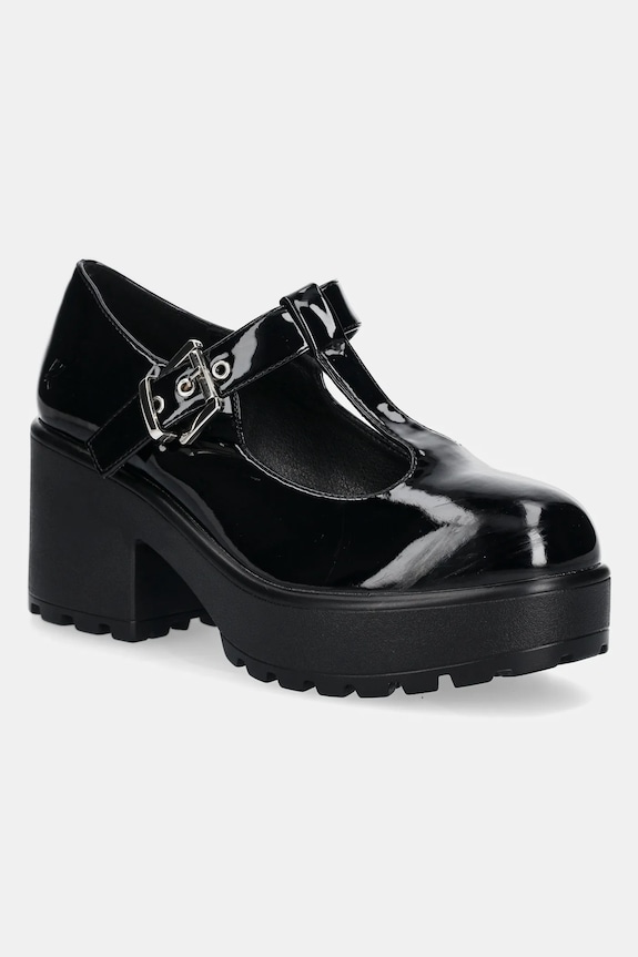 Lodičky Koi Footwear SAI BLACK MARY JANES ‘ PATENT EDITION’ imitace lakované kůže černá ND35