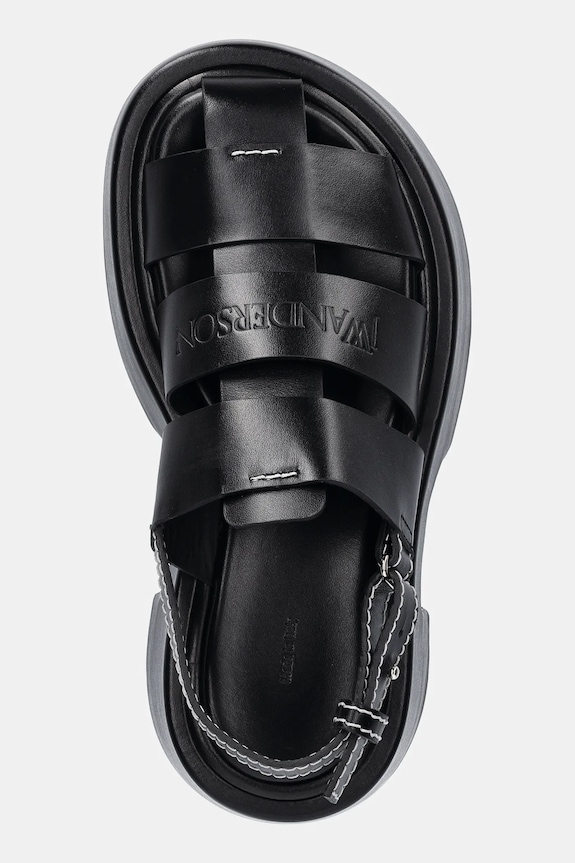 Кожаные сандалии JW Anderson чёрный SN0099.LA0323.999