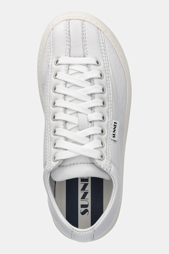 Sunnei sneakers in pelle DREAMY BOWLING bianco SHOXSNK004.LTH066.998