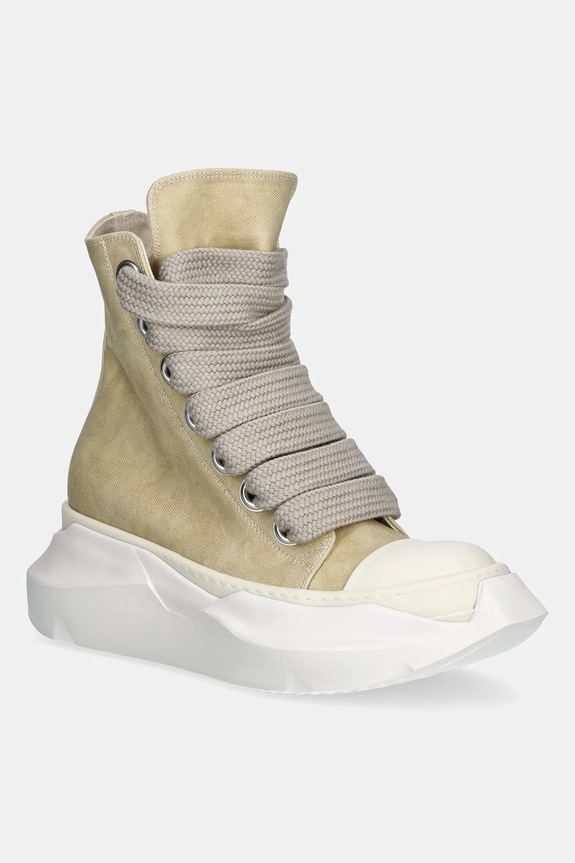 Rick Owens DRKSHDW trampki Jumbo Laces Abstract Sneak syntetyczny beżowy DS01E3844.CVSW2