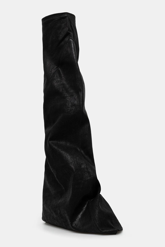 Rick Owens DRKSHDW stivali Fetish non isolato nero DS01E3815.SCF