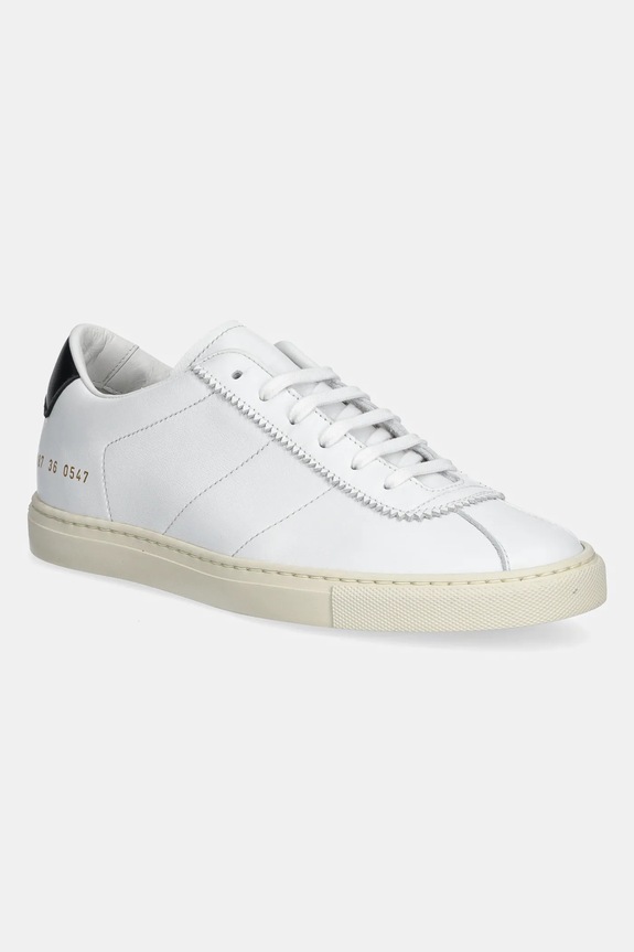Common Projects sneakers din piele Tennis Classic plată alb 6187.0547