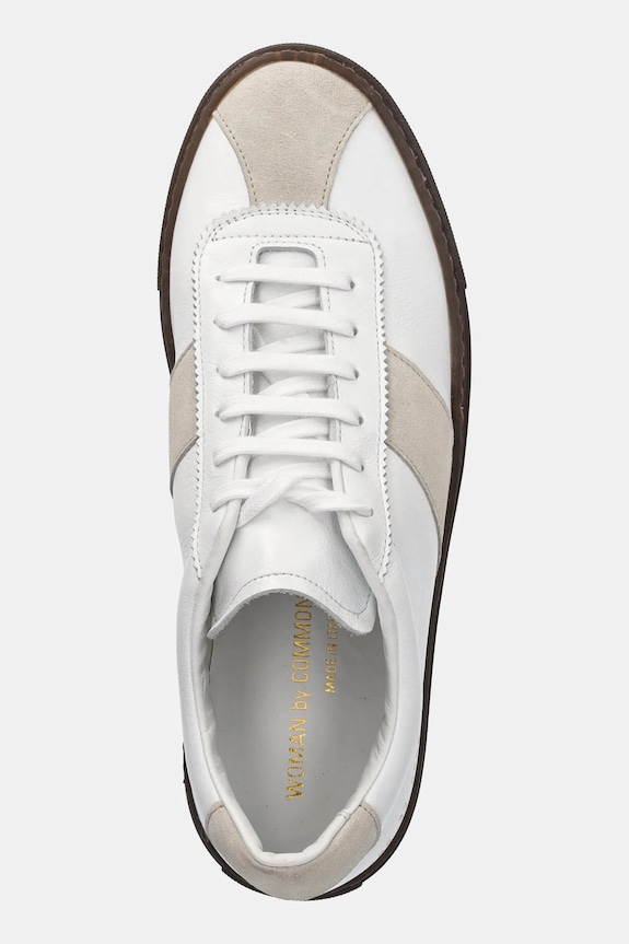 Kožené tenisky Common Projects Field Trainer biela 6186.0506