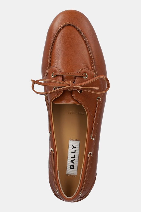 Bally mokasyny skórzane brązowy WF002V.BU008.U8A7