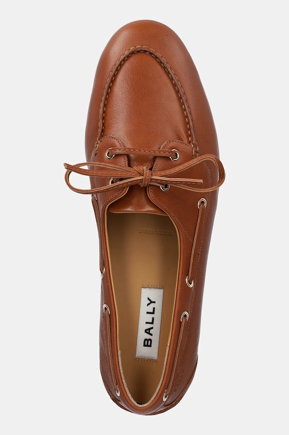 Bally mokasyny skórzane brązowy WF002V.BU008.U8A7