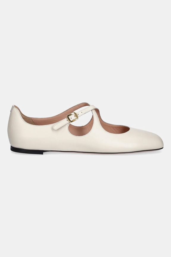 Кожаные балетки Bally WA051B.VT711.U101 бежевый SS25