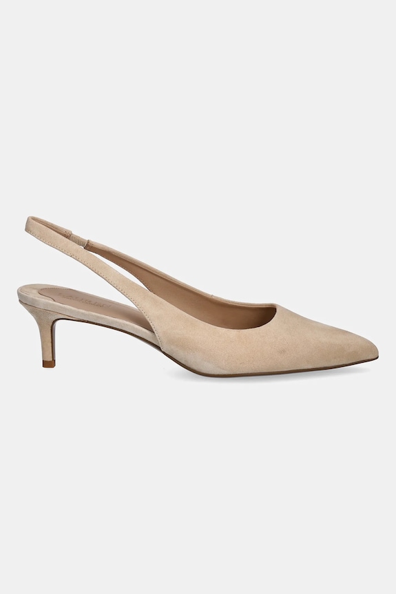 Lauren Ralph Lauren tocuri din piele intoarsa Lolah II 802959263004.101 bej AW25