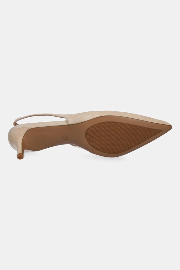 Lauren Ralph Lauren tocuri din piele intoarsa Lolah II 802959263004.101 bej