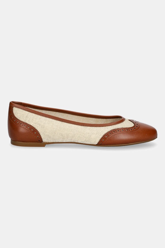 Lauren Ralph Lauren baleriny Jayna Wingtp 802961799001.250 brązowy SS25
