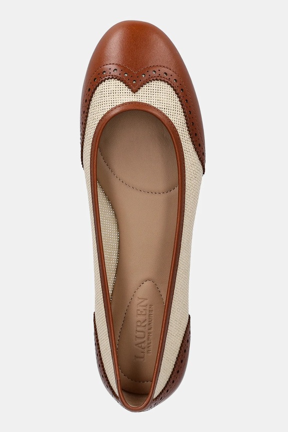 Lauren Ralph Lauren baleriny Jayna Wingtp brązowy 802961799001.250