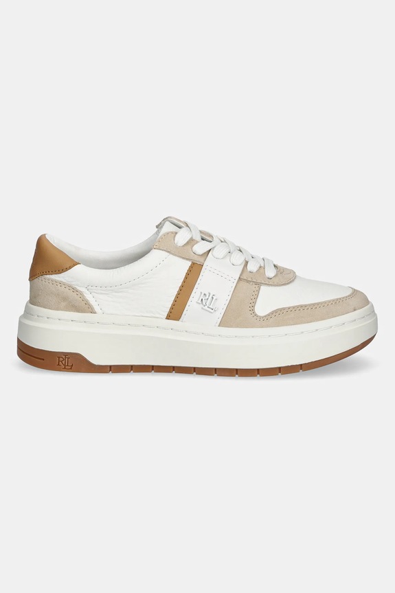 Шкіряні кросівки Lauren Ralph Lauren Harlie 802967037001.100 білий SS25
