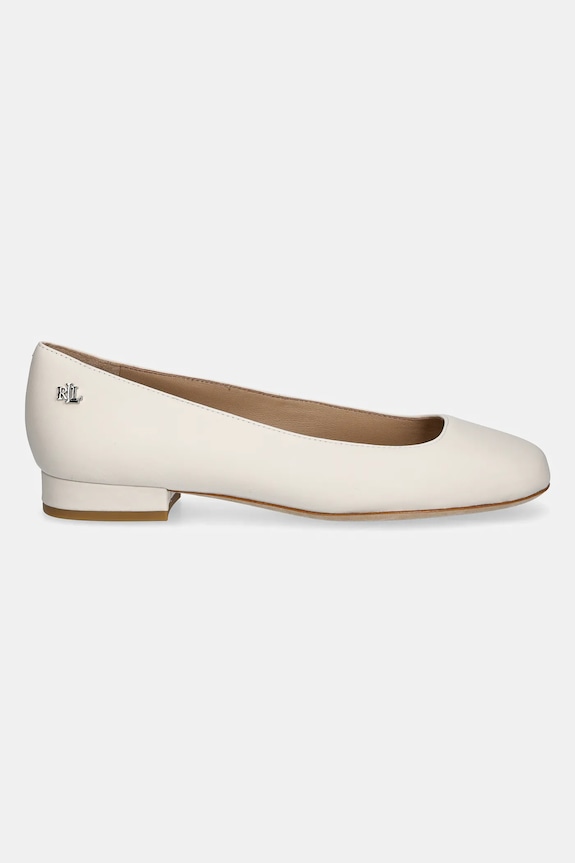Δερμάτινες μπαλαρίνες Lauren Ralph Lauren Emellie Bllt 802970534003.100 μπεζ SS25
