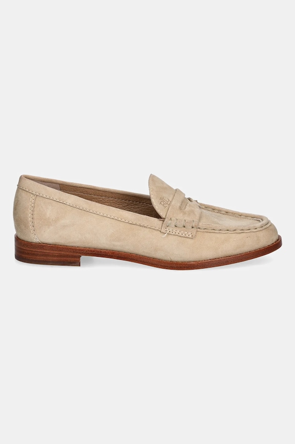 Semišové mokasíny Lauren Ralph Lauren Wynnie 802970584001.101 béžová SS25