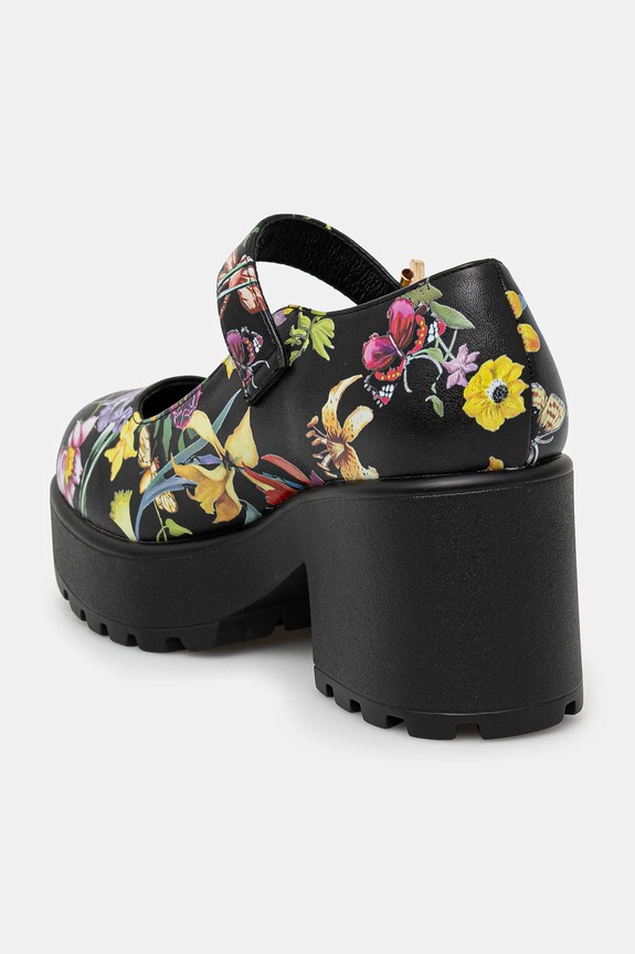 Încălțăminte Koi Footwear pumps TIRA MARY JANES ‘FLORAL EDITION’ ND68.Floral negru