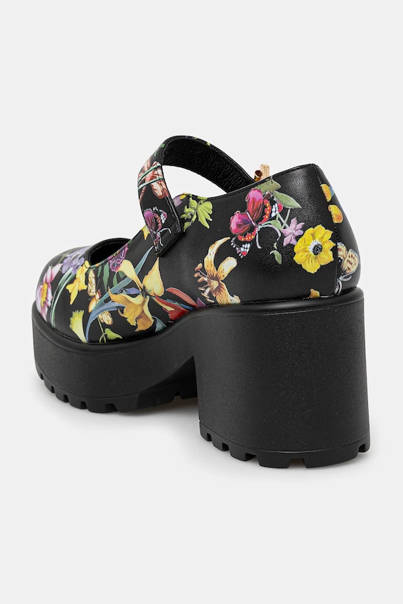 Încălțăminte Koi Footwear pumps TIRA MARY JANES ‘FLORAL EDITION’ ND68.Floral negru