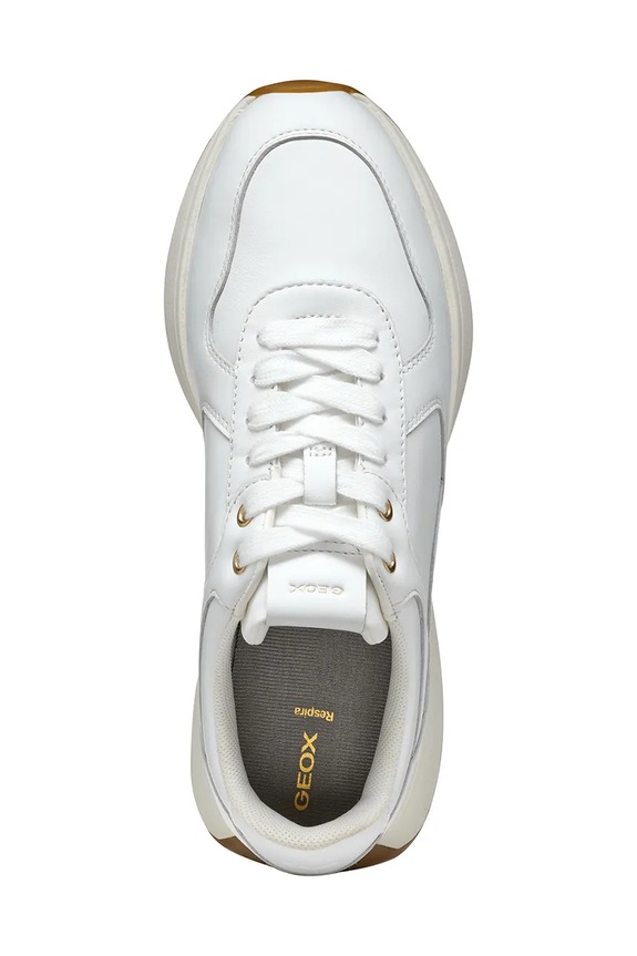 Kožené sneakers boty Geox D AMABEL D45MDA.00085.C1000 bílá