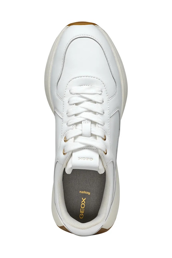 Kožené sneakers boty Geox D AMABEL D45MDA.00085.C1000 bílá