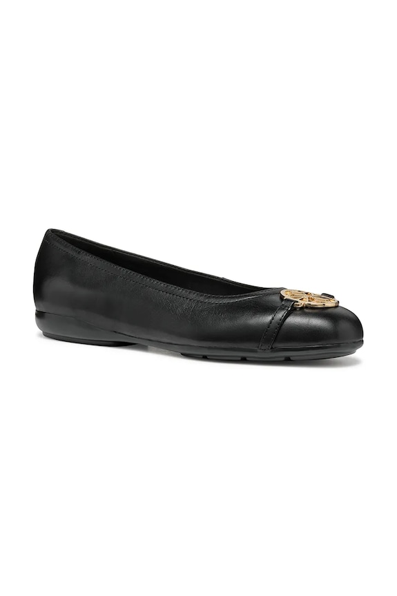 Usnjene balerinke Geox D ANNYTAH D557NB.00085.C9999 črna SS25