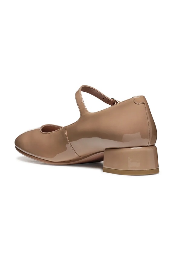 Geox pantofi de piele D FLORETIA bej D46WMA.00066.C5000