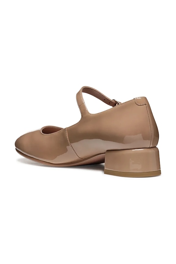 Geox pantofi de piele D FLORETIA bej D46WMA.00066.C5000