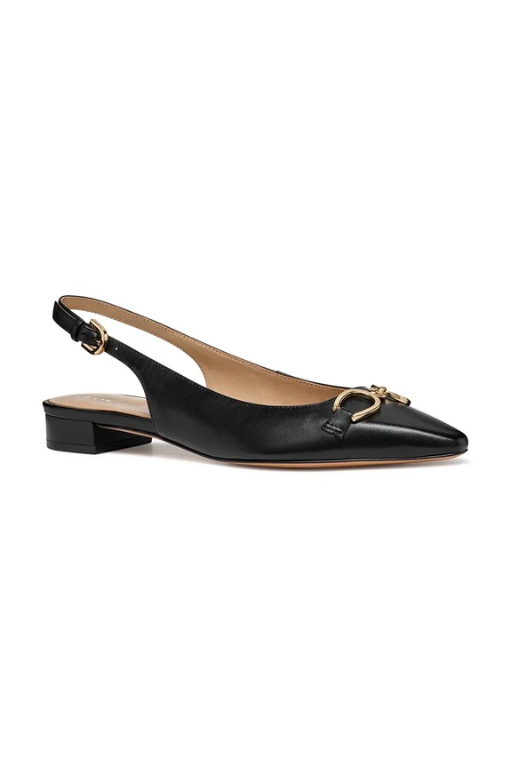 Geox bőr balerina cipő D GISELDA15 D55YUE.000TU.C9999 fekete SS25