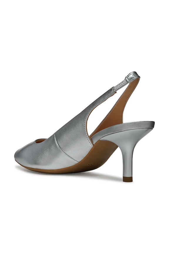 Δερμάτινες γόβες Geox D KLEOPY ασημί D55YBB.000Y2.C1007