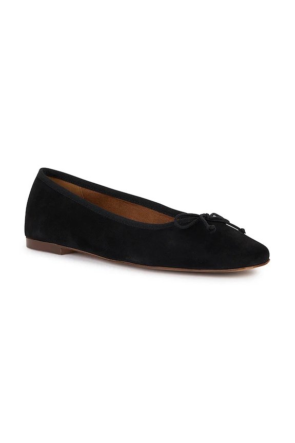 Geox velúr balerina D MARSILEA D45W6A.02111.C9999 fekete SS26