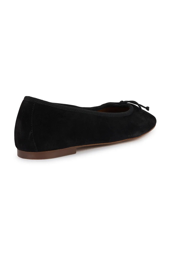 Cipők Geox velúr balerina D MARSILEA D45W6A.02111.C9999 fekete