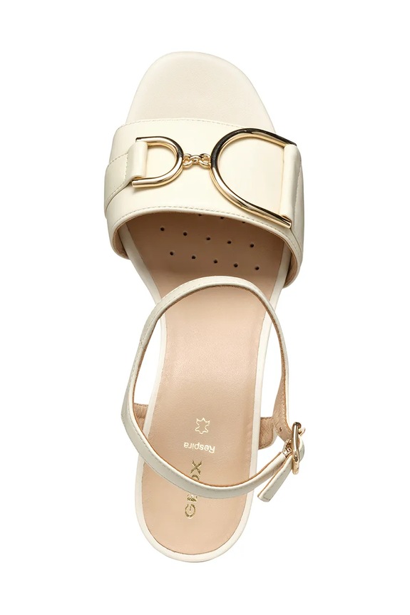 Δερμάτινα πέδιλα Geox D NEW ERAKLIA 50 D35RNB.000TU.C1122 μπεζ