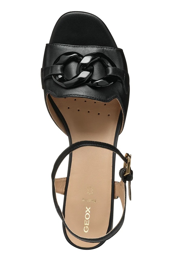 Kožne sandale Geox D NEW ERAKLIA 50 T D55YQC.000TU.C9999 crna
