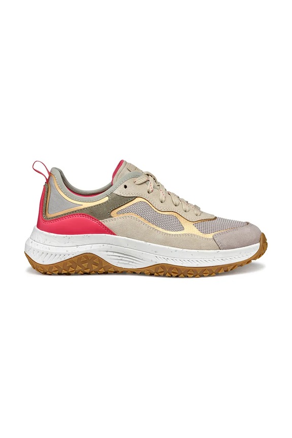 Sneakers boty Geox D OLIVIERA + GRIP textilní béžová D55VNA.0AS22.C5YH6