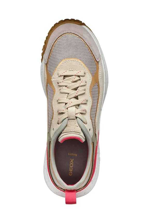 Sneakers boty Geox D OLIVIERA + GRIP D55VNA.0AS22.C5YH6 béžová
