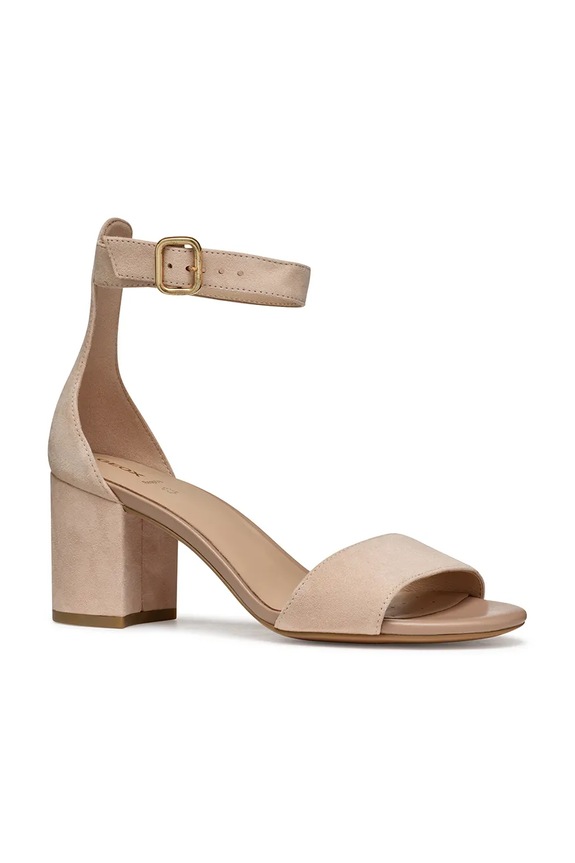 Sandali iz semiša Geox D VIRNILISA 65 S D55YZA.00021.C8156 bež SS25