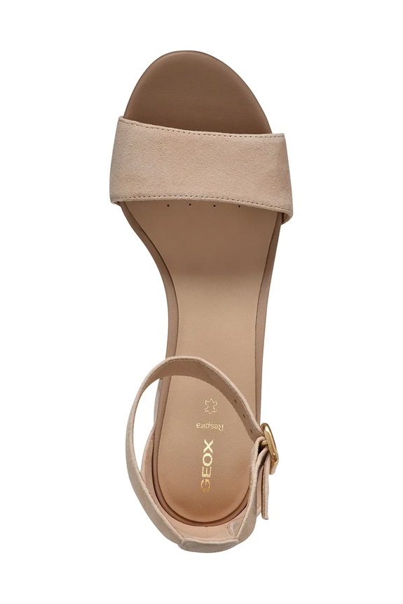 Sandali iz semiša Geox D VIRNILISA 65 S D55YZA.00021.C8156 bež