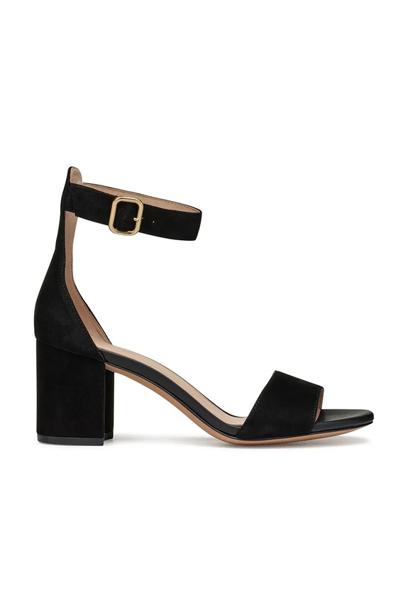 Sandali iz semiša Geox D VIRNILISA 65 S Semiš črna D55YZA.00021.C9999