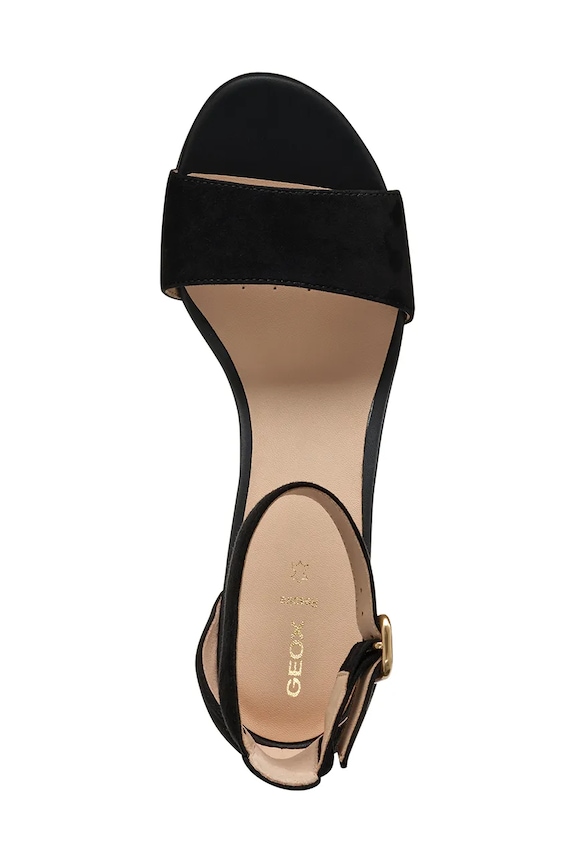 Sandali iz semiša Geox D VIRNILISA 65 S D55YZA.00021.C9999 črna