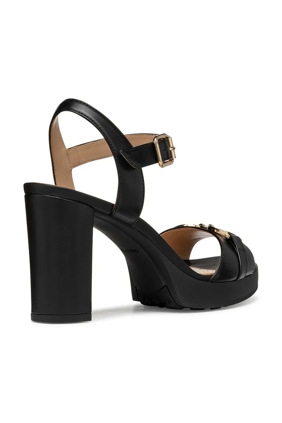 Obuv Kožené sandále Geox D WALK PLEASURE 85S D55B6A.000TU.C9999 čierna