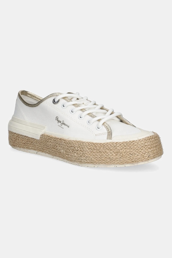Tenisky Pepe Jeans SAMOI MIX Planet friendly biela PLS31595