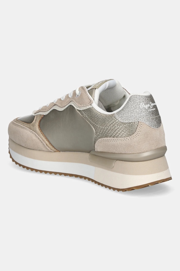 Încălțăminte Pepe Jeans sneakers RUSPER SHINE PLS60033 bej