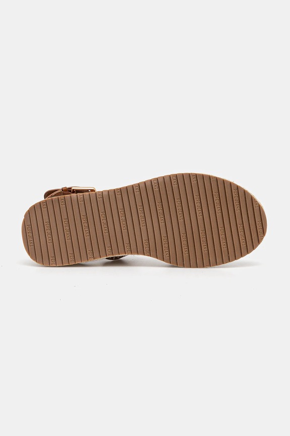 Pepe Jeans bőr szandál KATE NATURE barna PLS90692