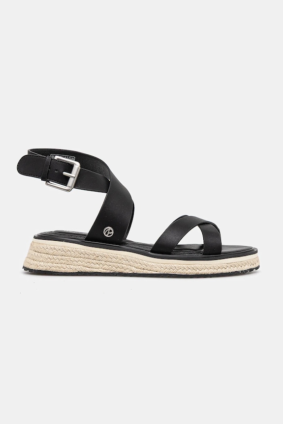 Kožené sandále Pepe Jeans KATE NATURE PLS90692 čierna SS25