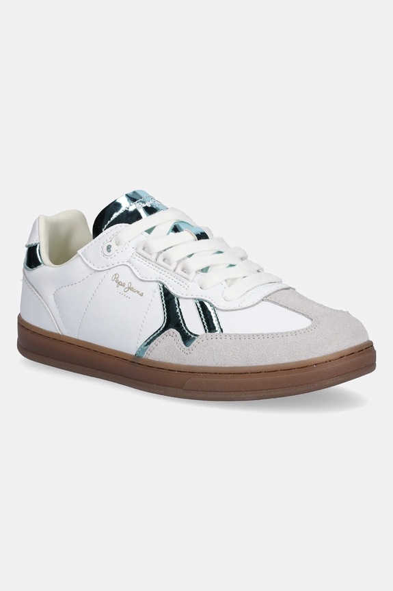Pepe Jeans sneakers BALL RISE W piele alb PLS00037