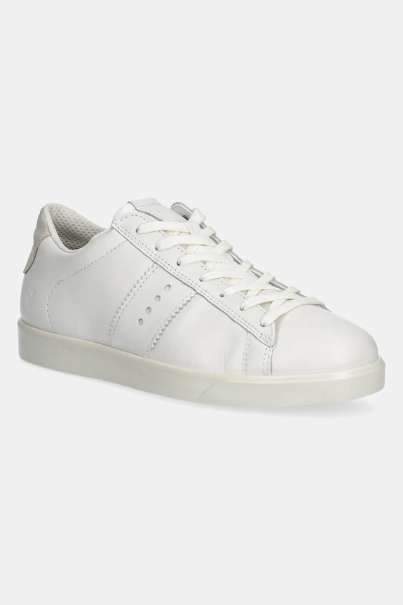 Ecco sneakersy skórzane Street Lite Sneaker płaska biały 212803.59390