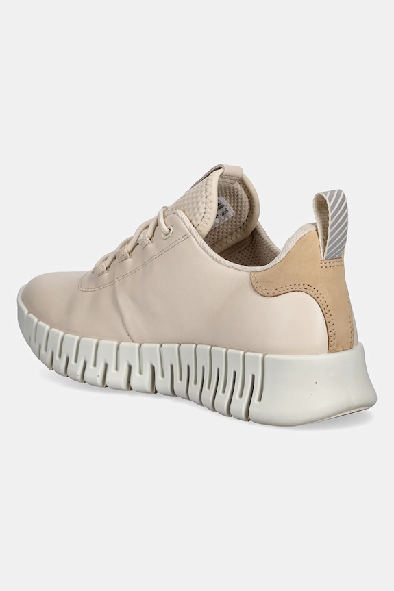 Cipők Ecco bőr sportcipő Gruuv Sneaker Lea 218203.60720 bézs