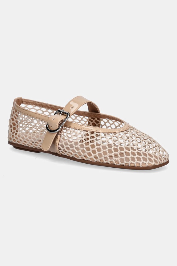 Балетки Jeffrey Campbell Aerate імітація лицьової шкіри бежевий JC.1704.1.2